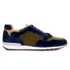 Blue Suede & Khaki Leather Trainers - Bexley