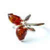 Cherry Amber Butterfly Midi Ring : Balticbeauty