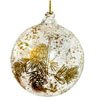 Glass Ball With Gold : Chattelsandmore