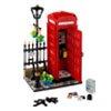 Lego Red London Telephone Box : Lego