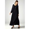 Long Sleeve Pleated Maxi Dress - Riva Fashion