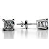 Princess Shape Diamond Stud Earrings : Agnsons.com UAE