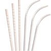 White Eco Flex Paper Straws - Aardvark Straws UAE