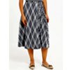 Women Charcoal Printed Pleated Skirt - Redtag