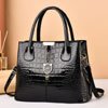 Black Crocodile Stylish PU Leather Handbag | Shopnsave.ae