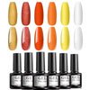 Gel Polish 6 Colors Pumpkin Set - Tomicca