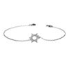 Gold Star Of David Bracelet | Wishfinejewelry.com