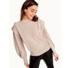 Long Sleeve Crew Neck Panelled Sweater | Dkny.sa