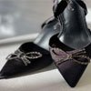 Rosie Crystal Embellished Satin Pumps : Outdazl UAE