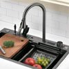 Waterfall Workstation Kitchen Sink Set | Leftonhome UAE